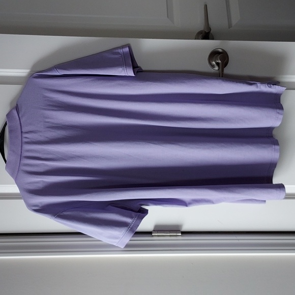 Members mark short sleeve button-up pole shirt purple xxl - Picture 7 of 9